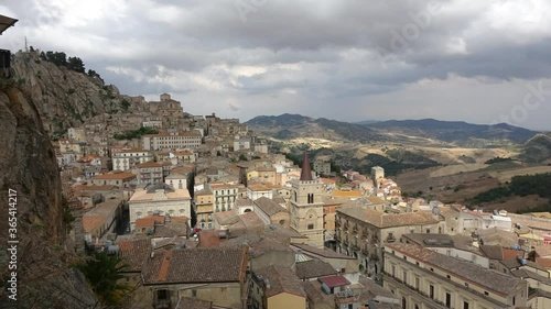 Timelapse on Nicosia, Enna, Sicily, Italy in 4k photo