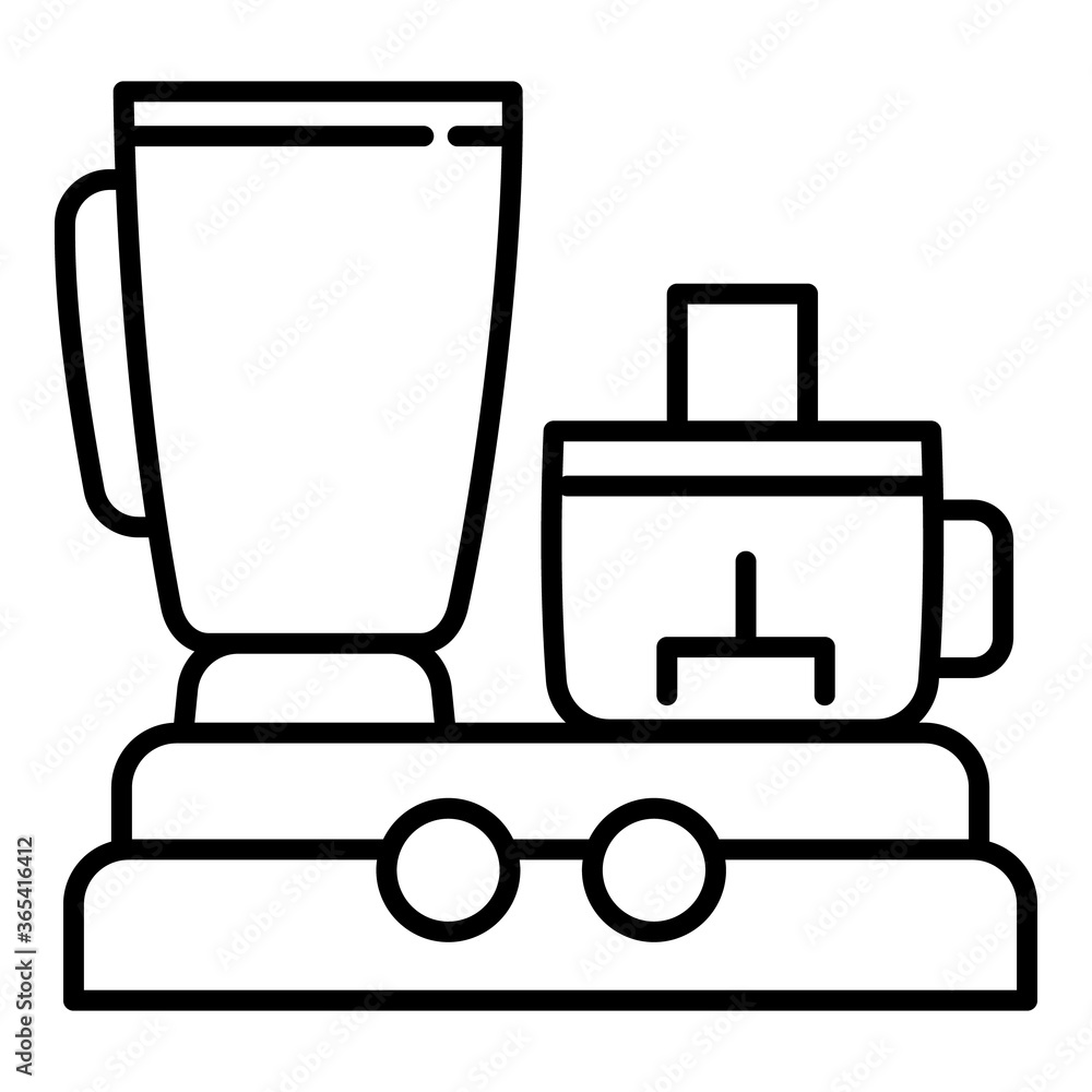 Food processor icon. Outline food processor vector icon for web design isolated on white background Food processor icon. Outline food processor vector icon for web design isolated on white background