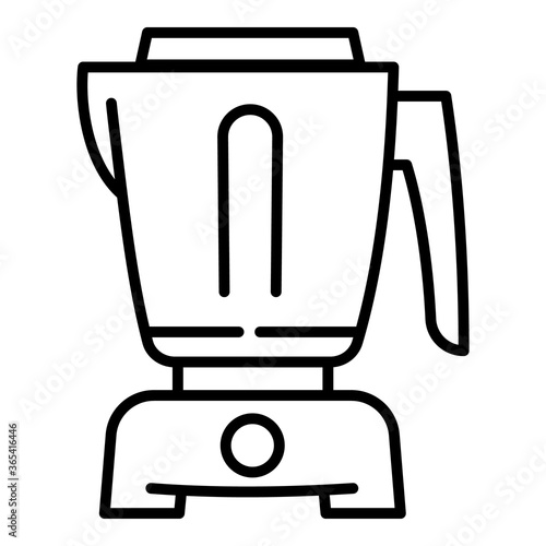 Food processor equipment icon. Outline food processor equipment vector icon for web design isolated on white background