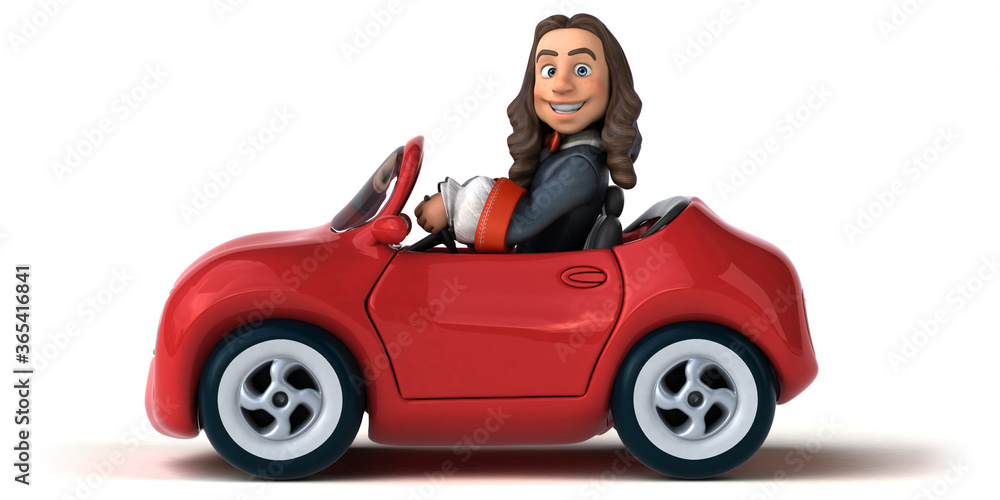 3D Illustration of a cartoon man in historical baroque costume 3D Illustration of a cartoon man in historical baroque costume