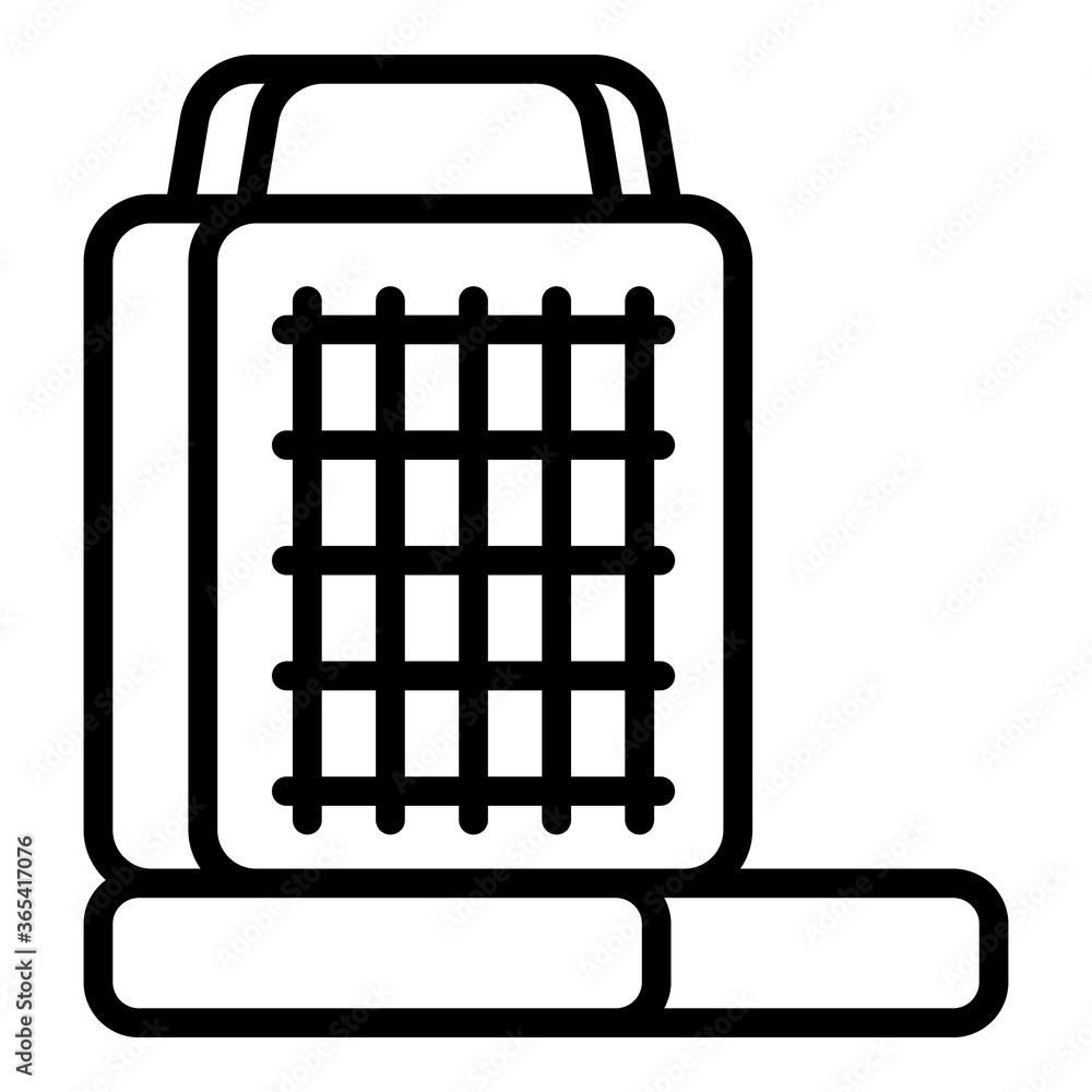 Waffle-iron maker icon. Outline waffle-iron maker vector icon for web design isolated on white background Waffle-iron maker icon. Outline waffle-iron maker vector icon for web design isolated on white background