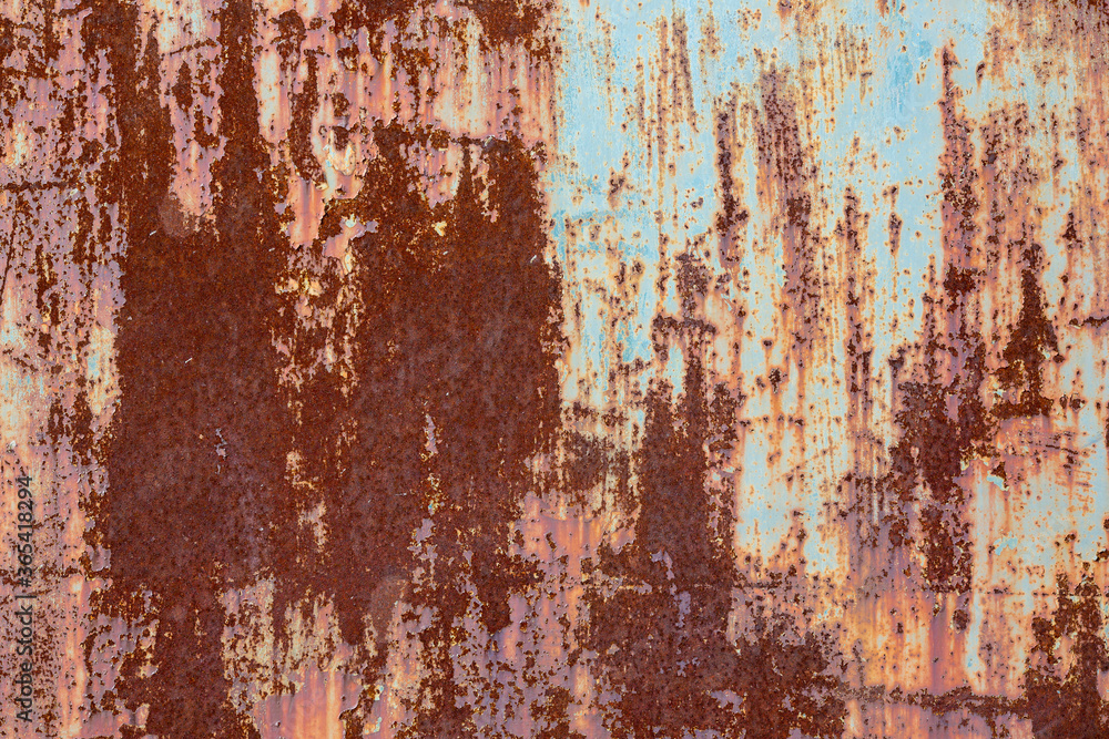 Old rusted metal texture. The surface of rough iron wall. Perfect for background and grunge design.