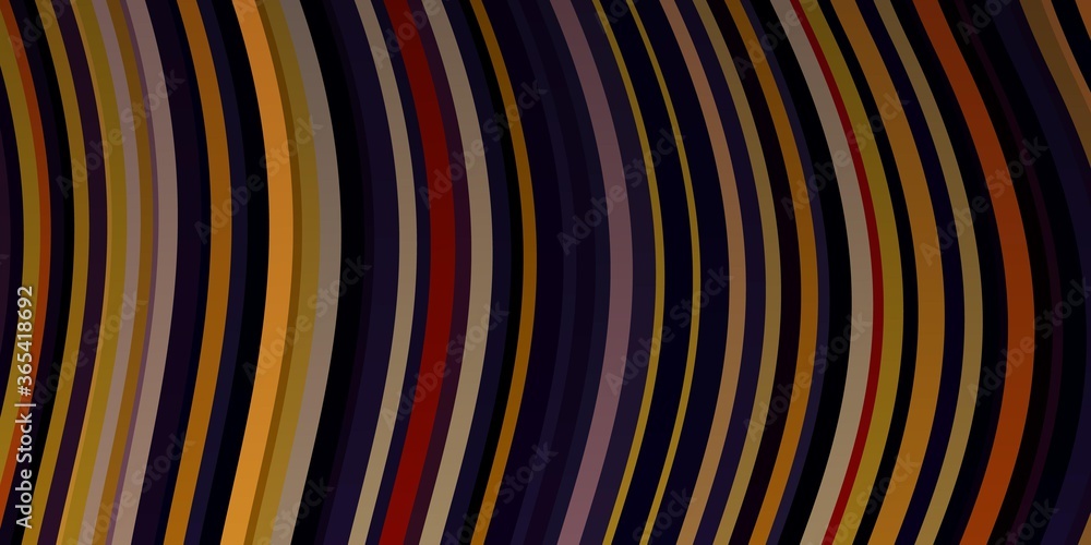 Light Pink, Yellow vector background with bows. Abstract gradient illustration with wry lines. Pattern for ads, commercials.