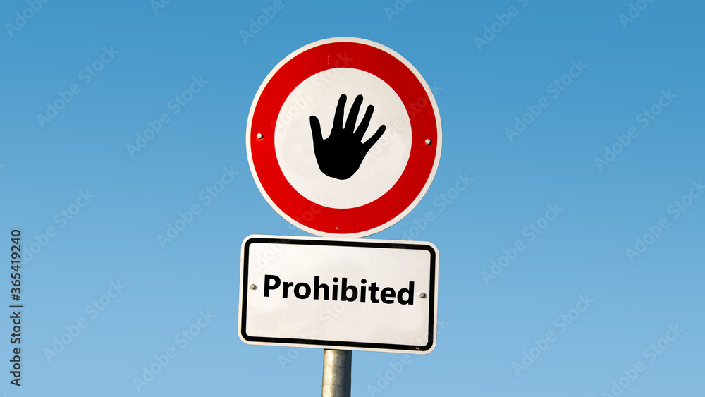 Street Sign to Allowed versus Prohibited