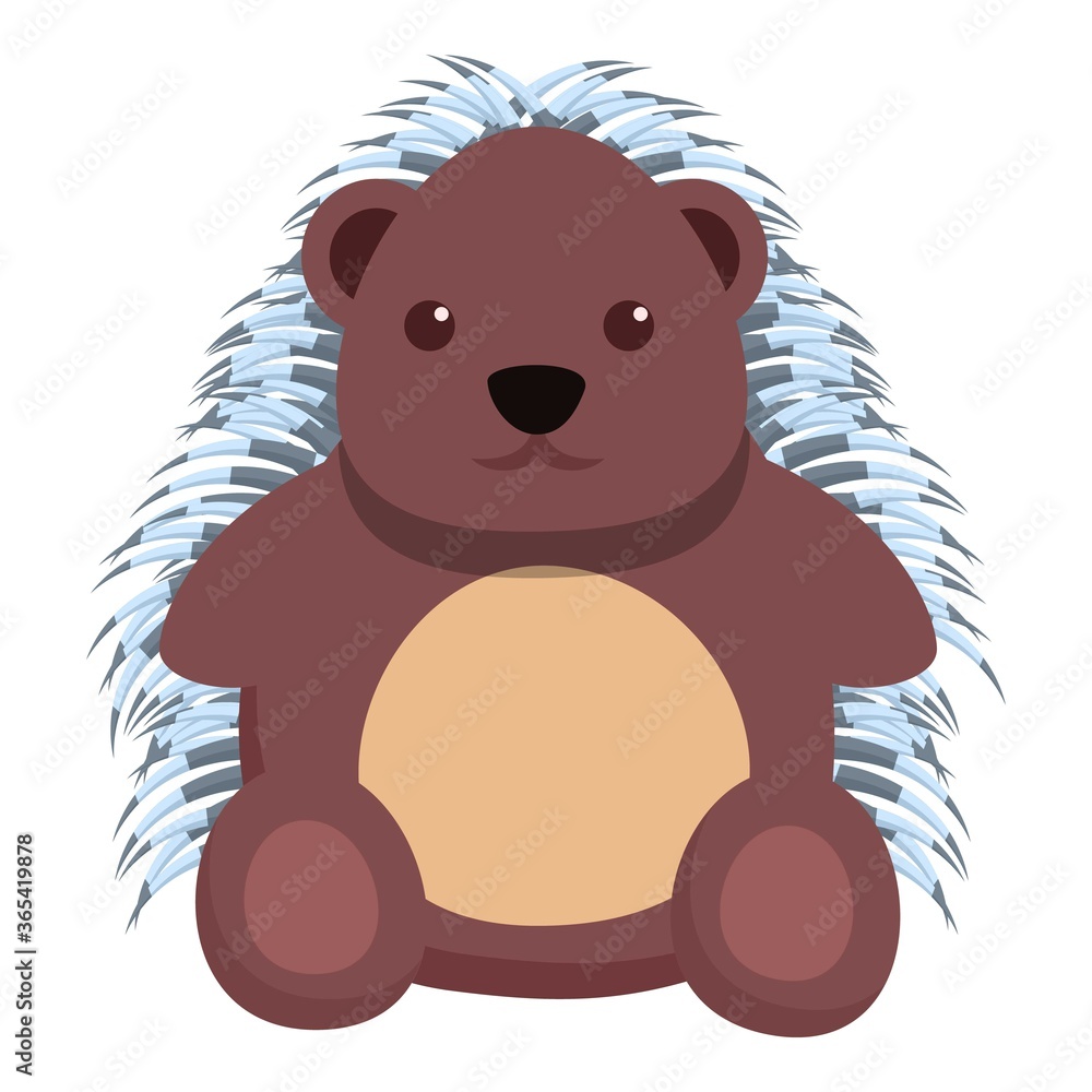 Adorable porcupine icon. Cartoon of adorable porcupine vector icon for web design isolated on white background Adorable porcupine icon. Cartoon of adorable porcupine vector icon for web design isolated on white background