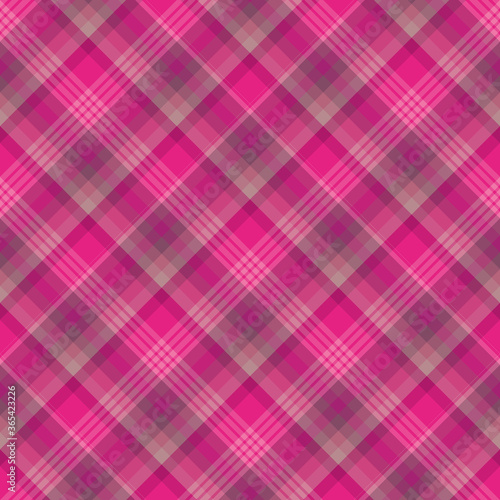 Seamless pattern in simple bright pink colors for plaid, fabric, textile, clothes, tablecloth and other things. Vector image. 2