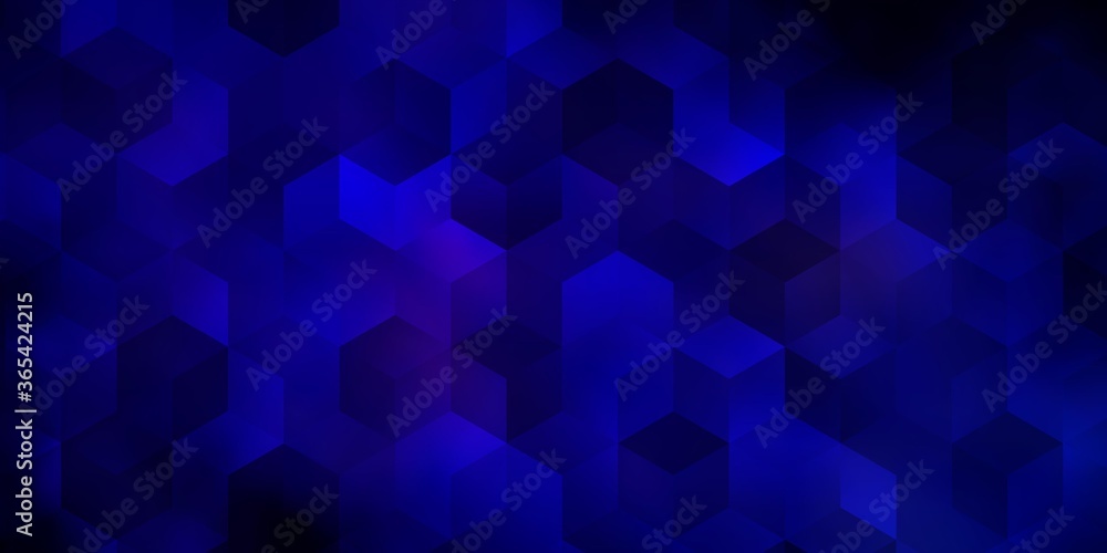Dark BLUE vector template in hexagonal style. Dark BLUE vector template in hexagonal style.