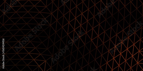 Dark orange vector gradient polygon design.