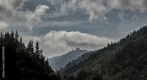 Mountain landscape in Los Oscos, Asturias. Biosphere Reserve located on the border of Asturias and Galicia in the northwest region of Spain. photo