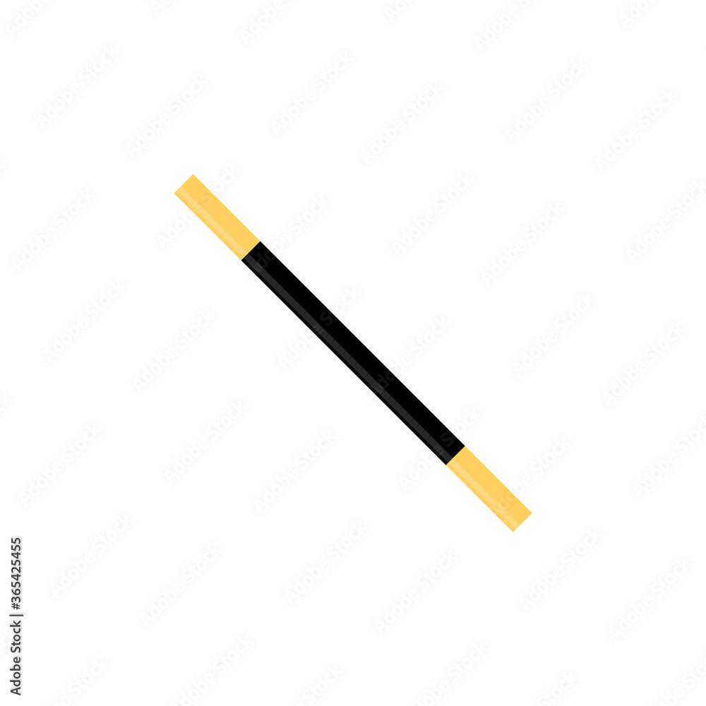 Magic wand flat, magic icon, cheese slice icon, vector illustration isolated on white background Magic wand flat, magic icon, cheese slice icon, vector illustration isolated on white background