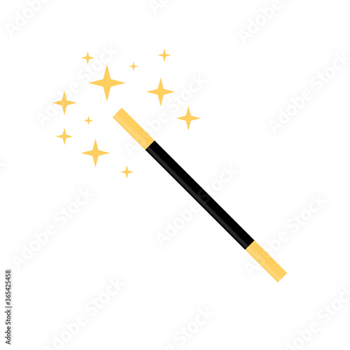 Magic wand flat, magic icon, cheese slice icon, vector illustration isolated on white background