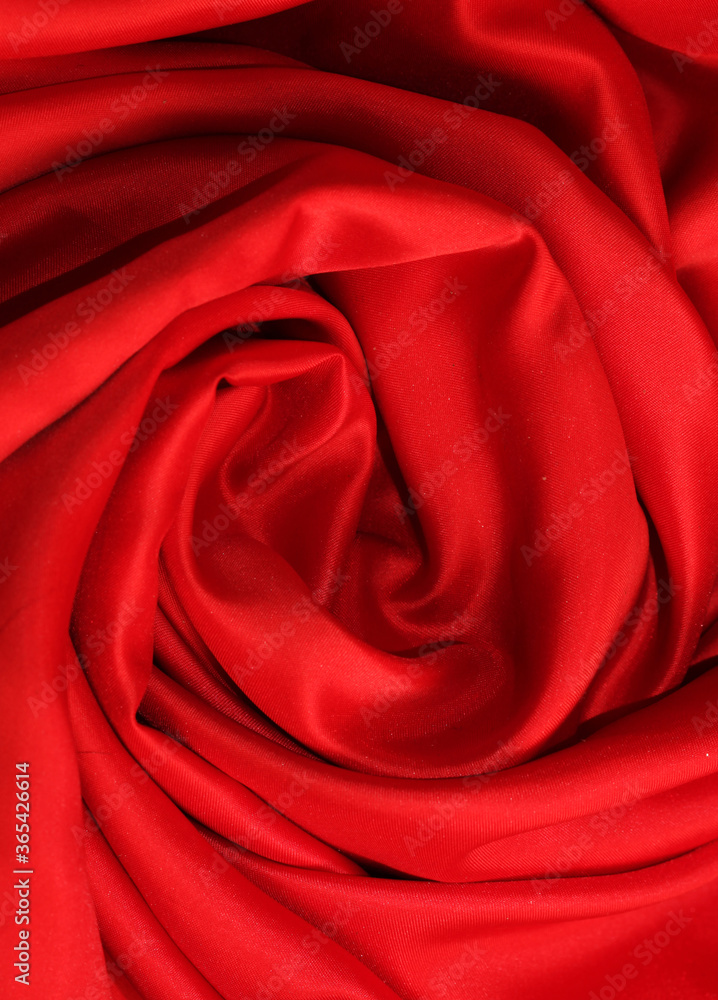 Smooth elegant red silk
