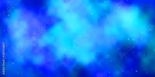 Light BLUE vector texture with beautiful stars. Colorful illustration with abstract gradient stars. Pattern for wrapping gifts.