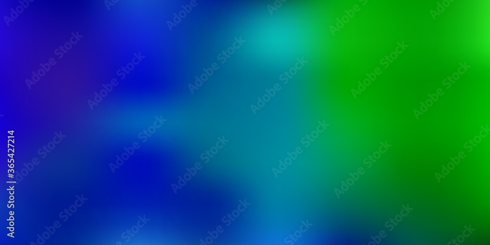 Obraz premium Light blue, green vector gradient blur template.