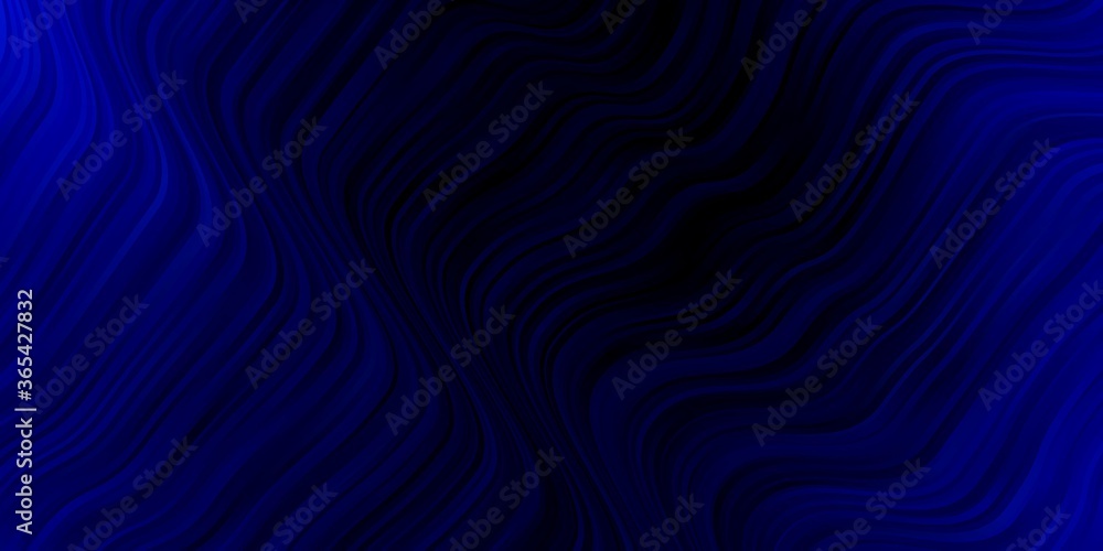 Dark BLUE vector background with wry lines. Illustration in halftone style with gradient curves. Pattern for ads, commercials. Dark BLUE vector background with wry lines. Illustration in halftone style with gradient curves. Pattern for ads, commercials.