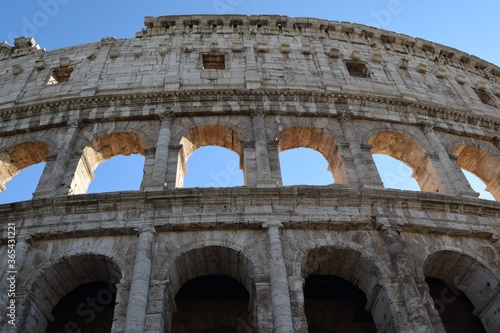 Принти на полотні One of the Coliseum walls on a sunny day