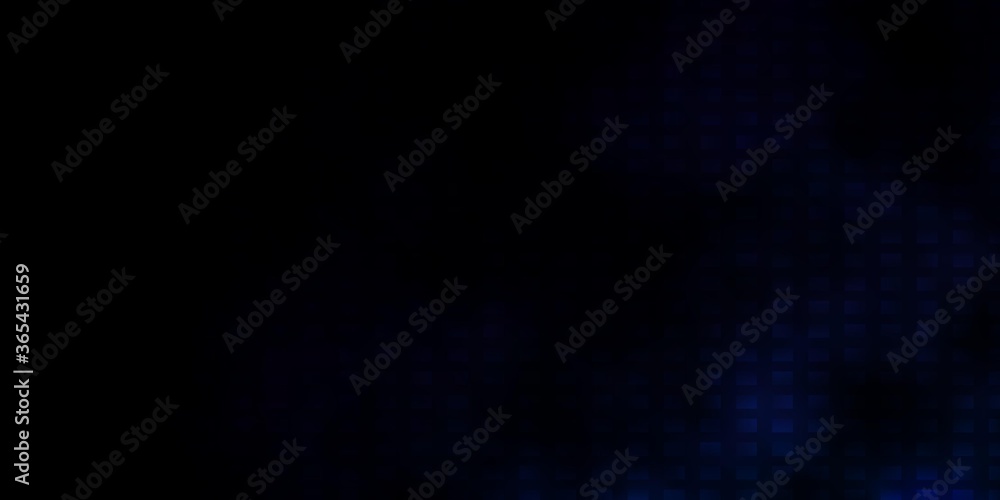 Dark BLUE vector template with rectangles.