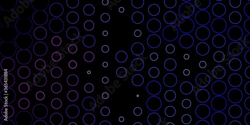 Dark Pink, Blue vector background with spots. Modern abstract illustration with colorful circle shapes. Pattern for booklets, leaflets.
