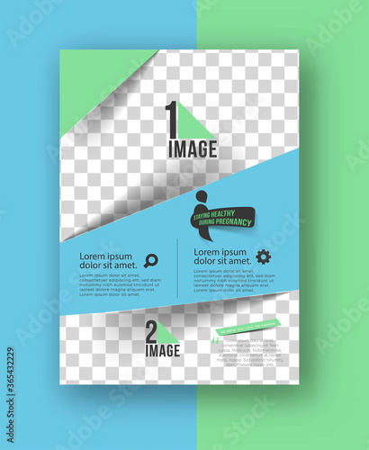 Staying Healthy During Pregnancy - Maternity Hospital Flyer & Poster Template.