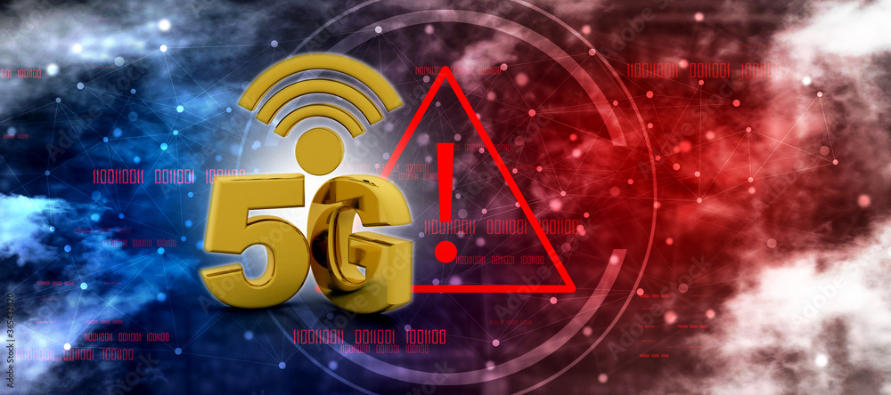 3d rendering 5G Network 5G Connection with WiFi 3d rendering 5G Network 5G Connection with WiFi