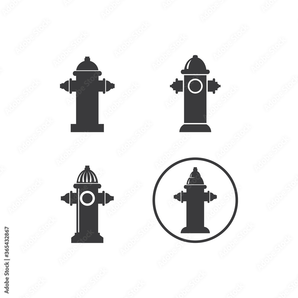 Fire hydrant logo and icon Fire hydrant logo and icon
