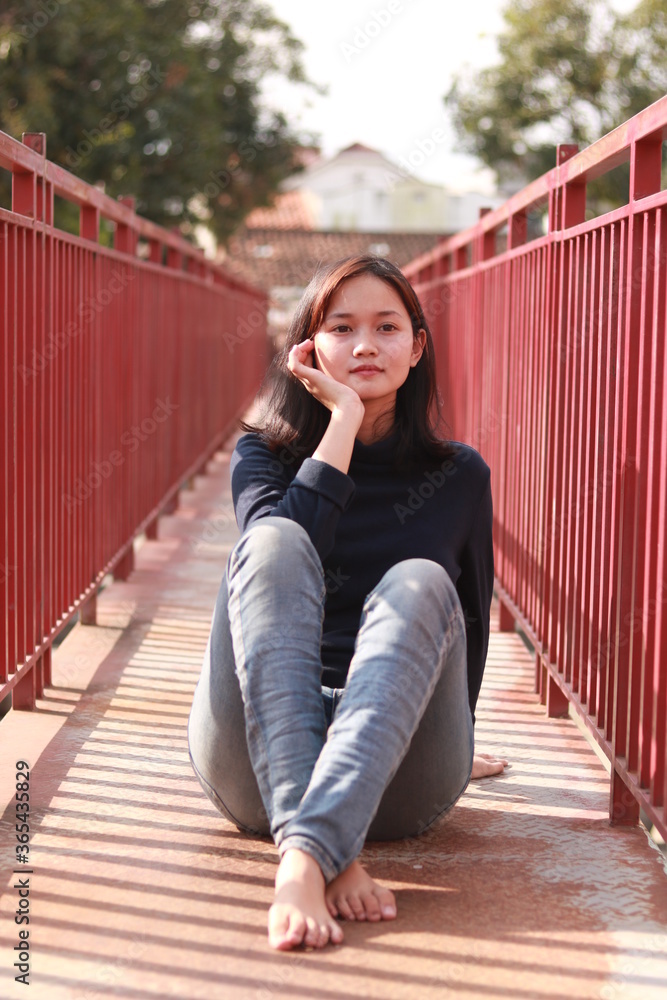 a portrait of a beautiful young woman a portrait of a beautiful young woman