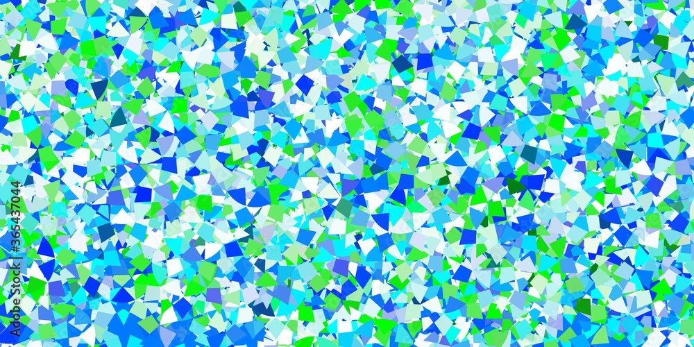 Light blue vector template with crystals, triangles. Light blue vector template with crystals, triangles.