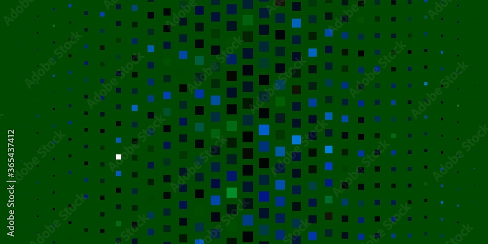 Dark Blue, Green vector template with rectangles. Rectangles with colorful gradient on abstract background. Template for cellphones.