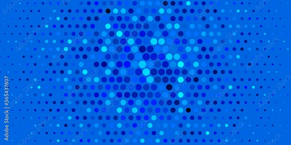 Dark BLUE vector background with bubbles. Modern abstract illustration with colorful circle shapes. Pattern for business ads.