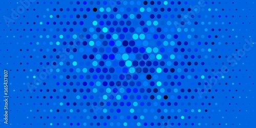 Dark BLUE vector background with bubbles. Modern abstract illustration with colorful circle shapes. Pattern for business ads.