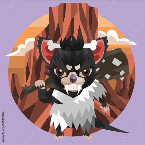 tasmanian devil caveman