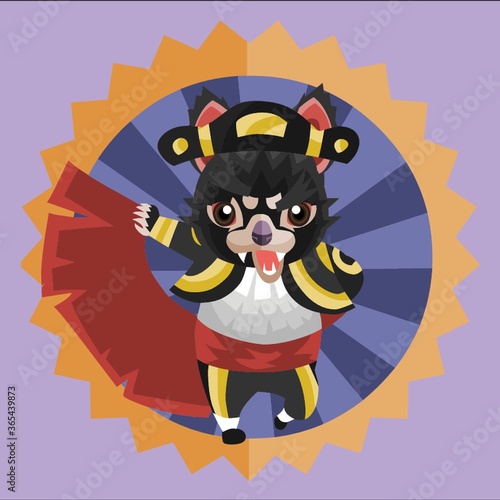 tasmanian devil as a matador