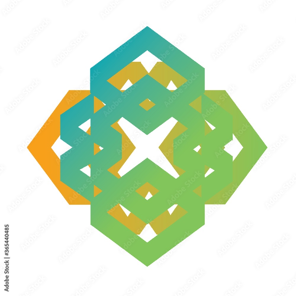 Obraz premium abstract geometric icon