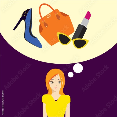 woman thinking of fashion