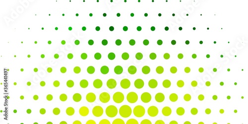 Light Green, Yellow vector layout with circle shapes. Abstract colorful disks on simple gradient background. New template for a brand book.
