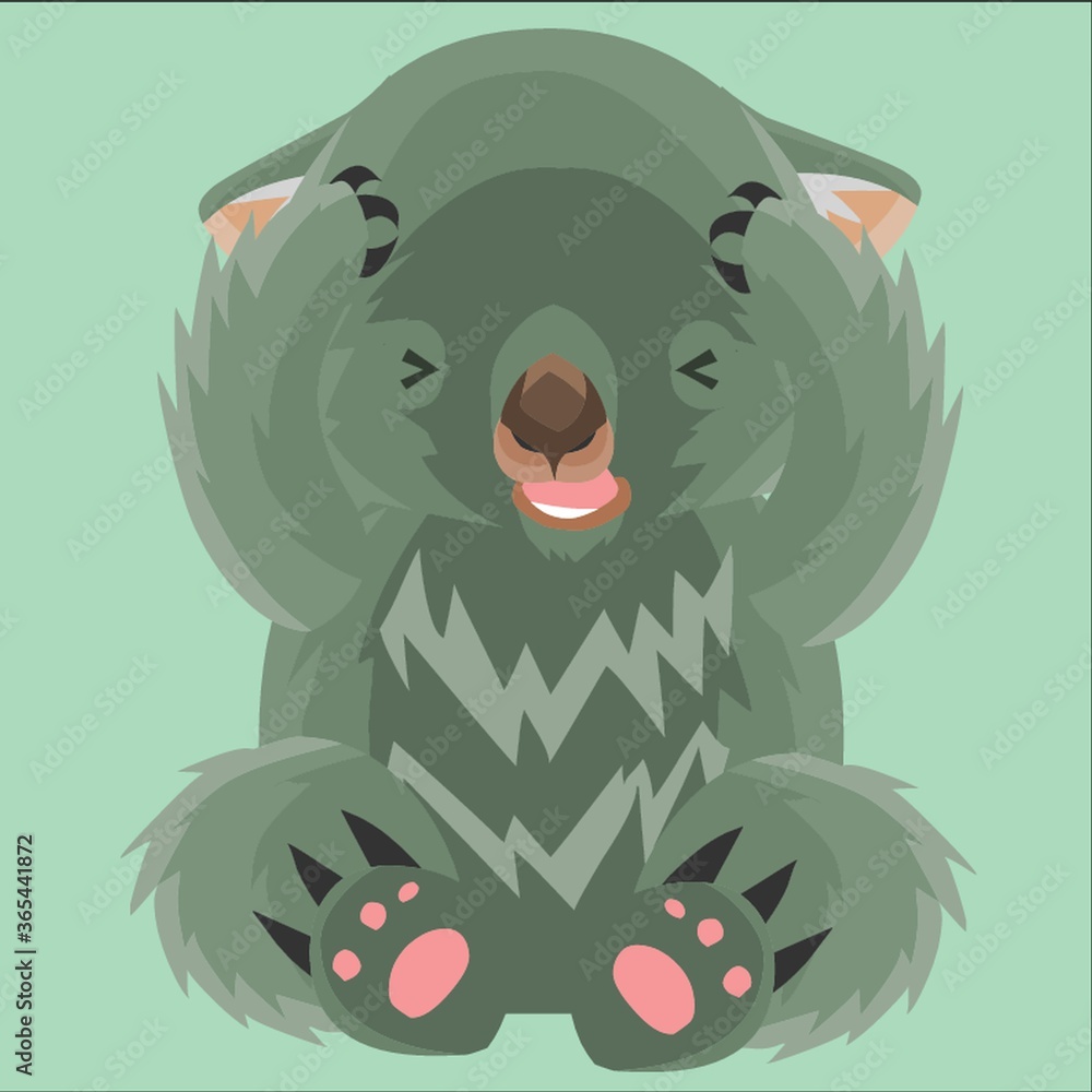Fototapeta premium ashamed wombat
