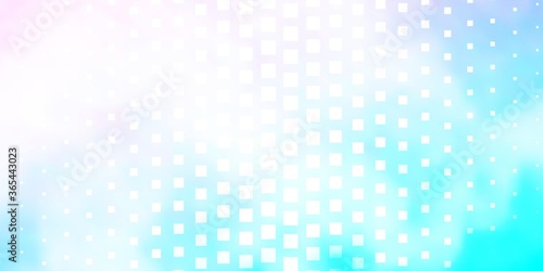 Light Pink, Blue vector pattern in square style. Abstract gradient illustration with colorful rectangles. Pattern for commercials, ads.