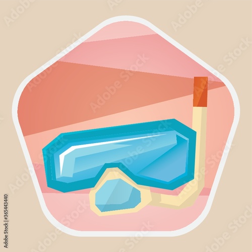 goggles and snorkel