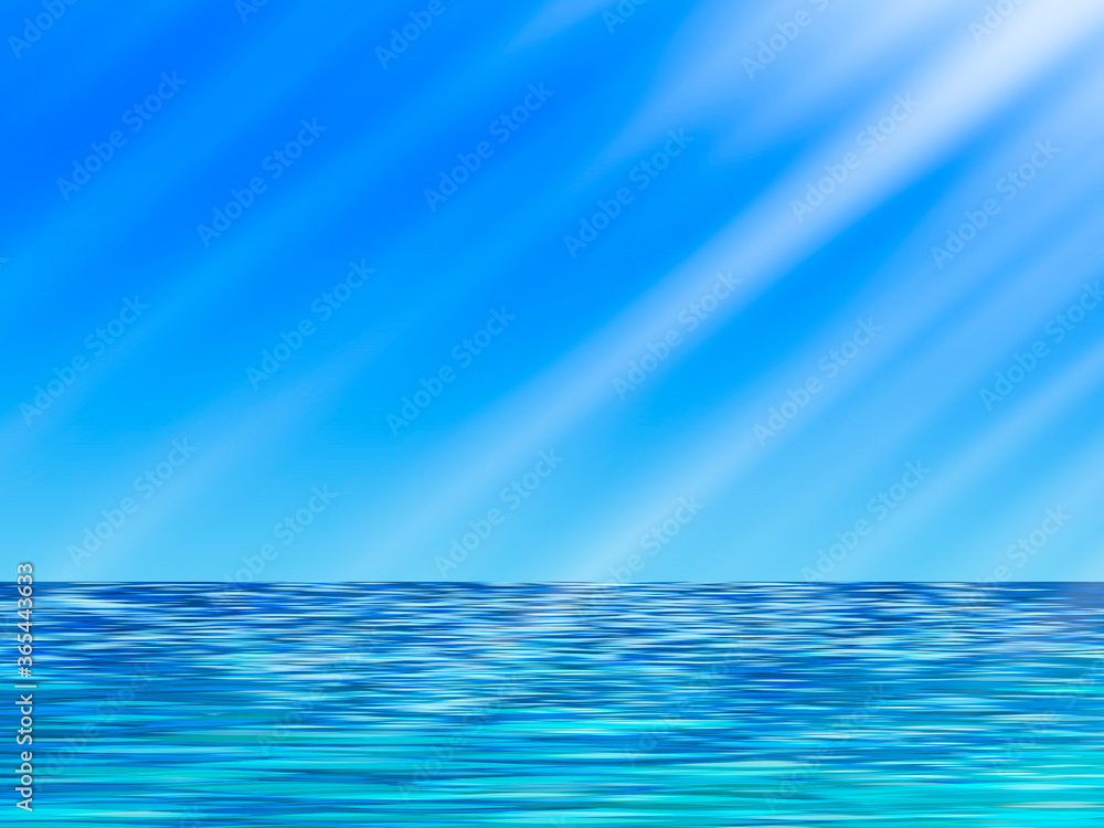 Obraz premium 夏の海イラスト