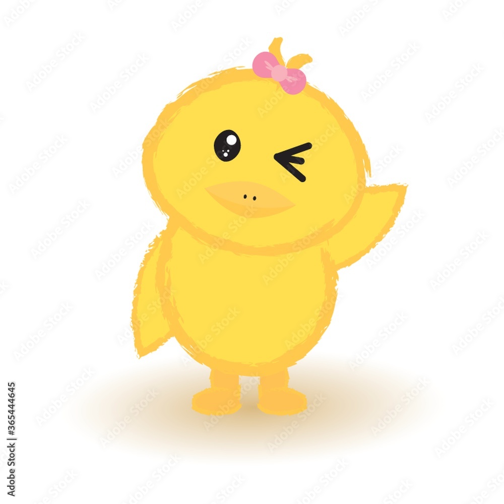 baby chick winking baby chick winking