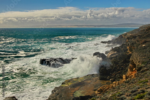 Australian rugged coastline and rocks photo