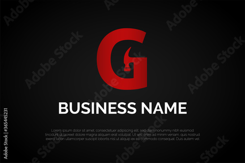 Letter G Hammer Logo Template