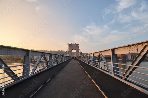  footbridge over Rhone River in Vienne © Алексей Сыркин