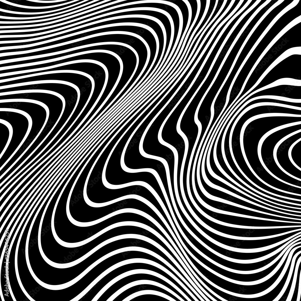 Vector abstract lines pattern. Waves background