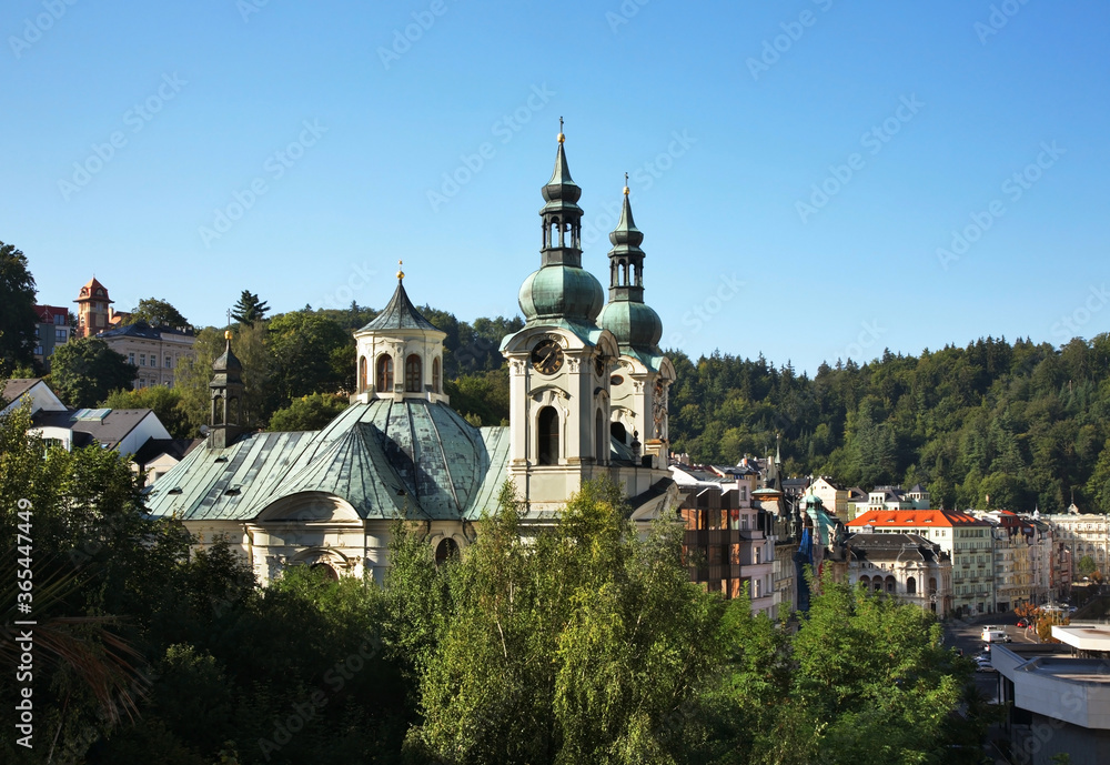 Church of St. Mary Magdalene in Karlovy Vary. Bohemia. Czech Republic