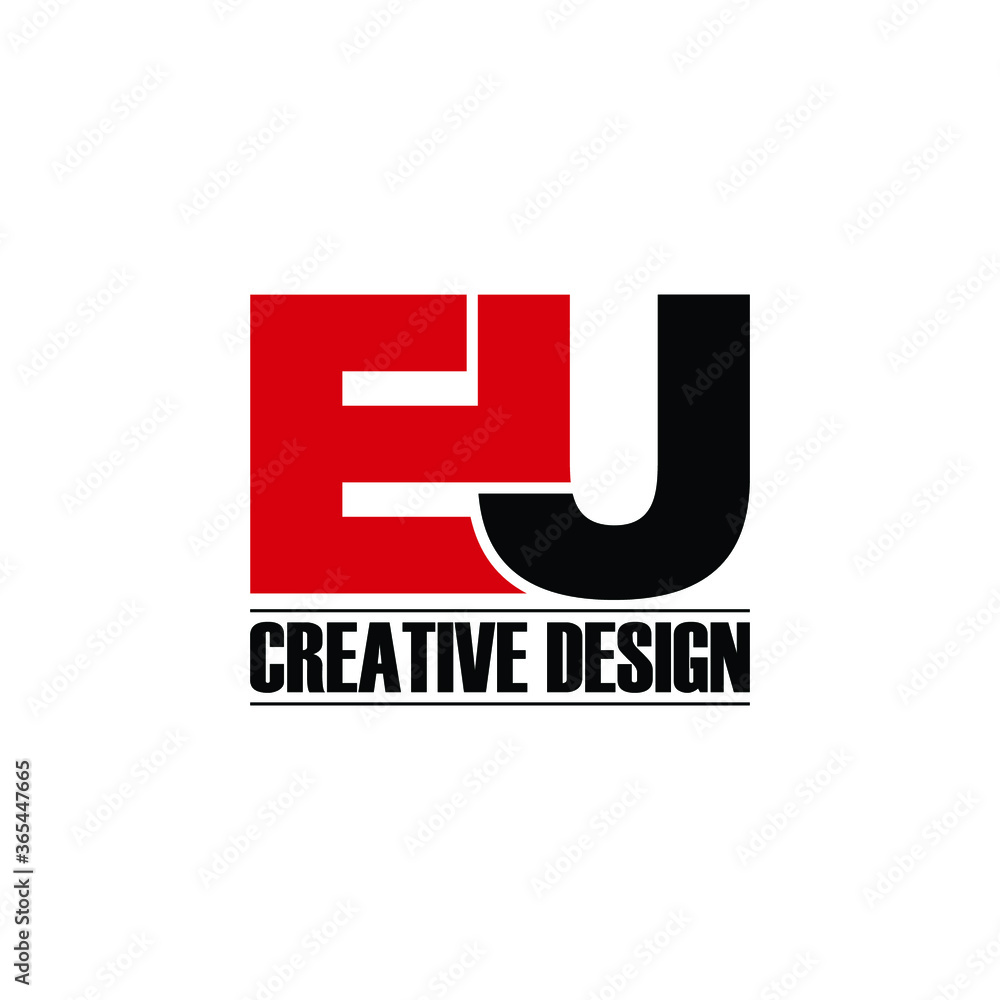 Letter EU monogram simple logo design vector Letter EU monogram simple logo design vector