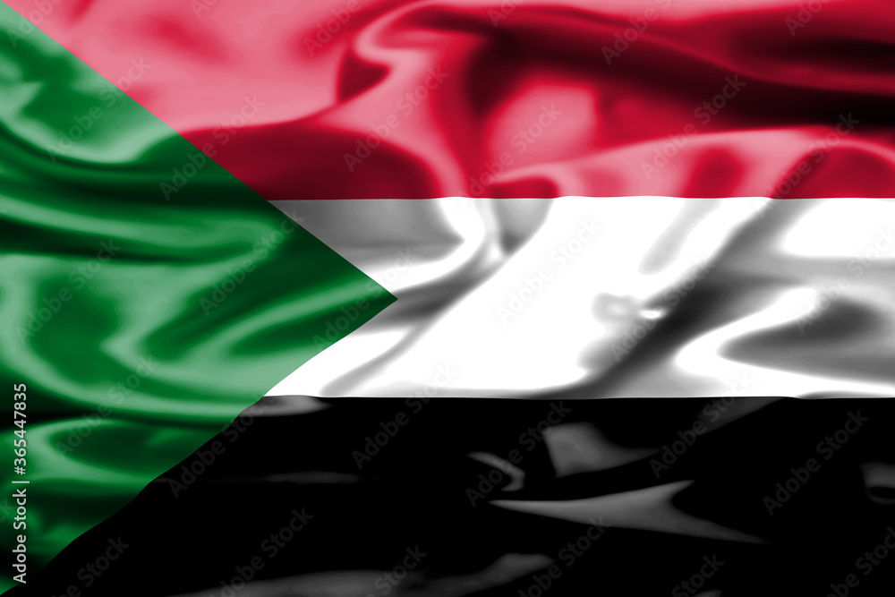 Bandiera Sudan Stock Illustration Adobe Stock