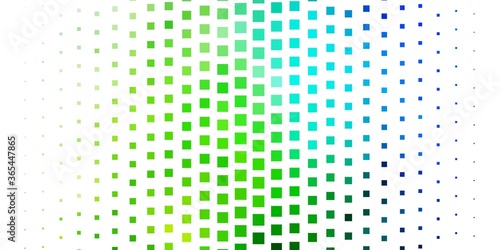 Light Blue, Green vector template in rectangles. Abstract gradient illustration with colorful rectangles. Pattern for websites, landing pages.