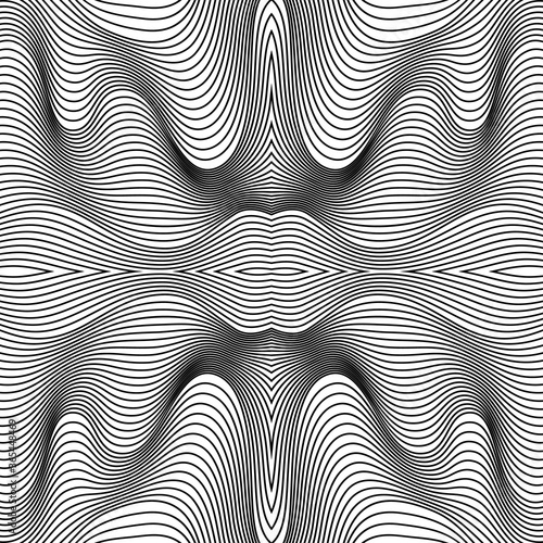 Vector abstract lines pattern. Waves background