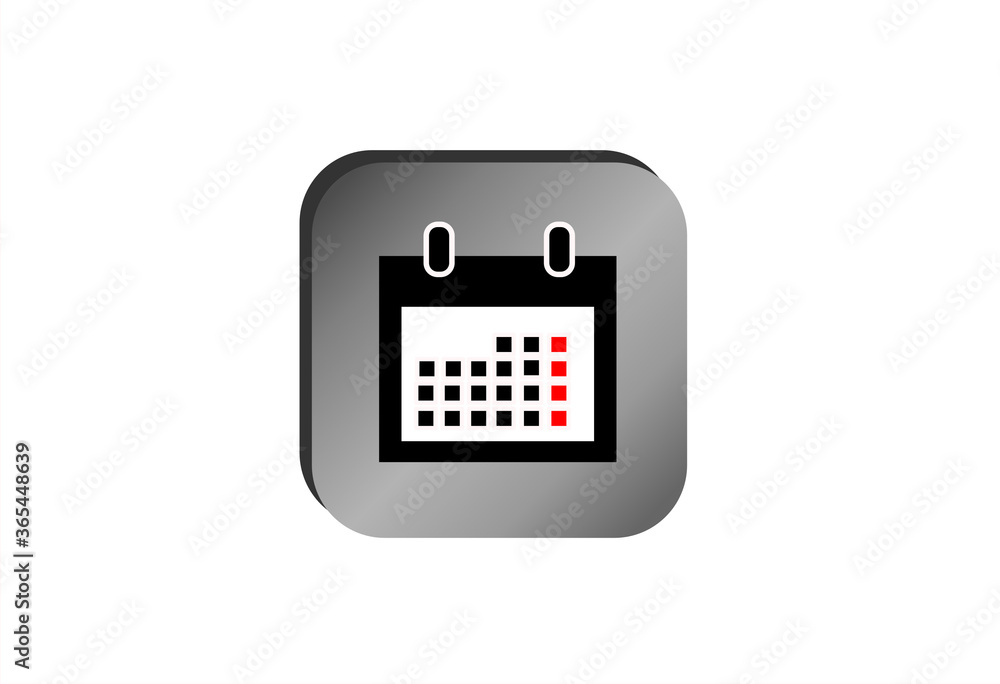 web calendar icon on the gray button web calendar icon on the gray button